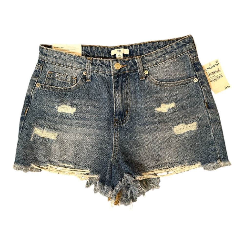 bp Blue Jean Shorts Distressed Raw Hem NWT